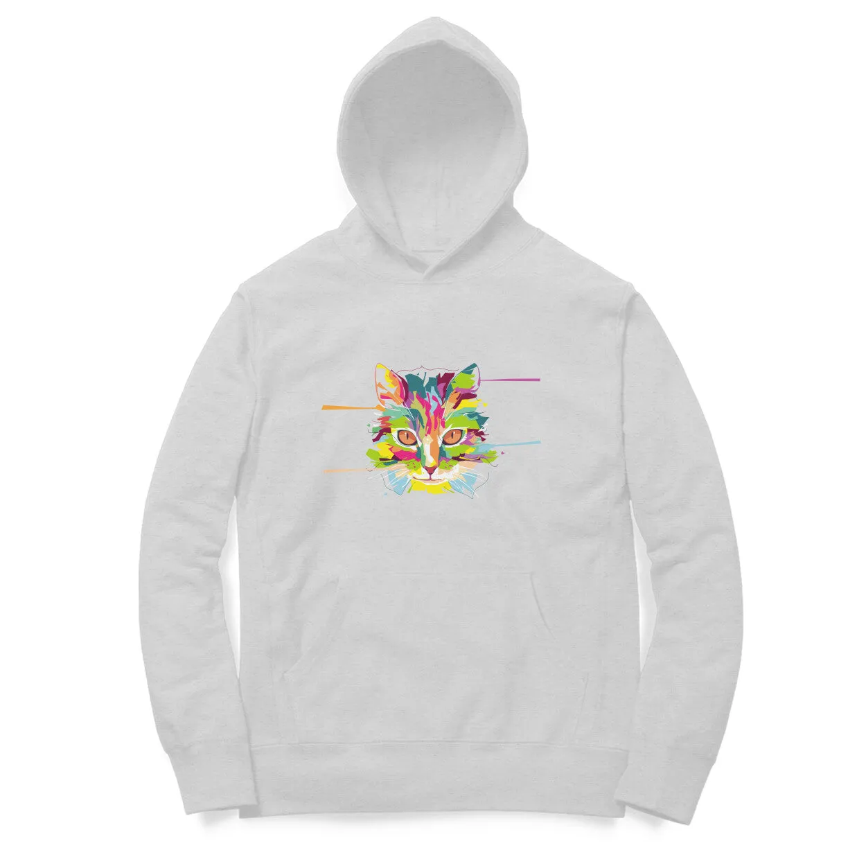 Hoodie (Men) - Laser Sharp Cat (12 Colours)