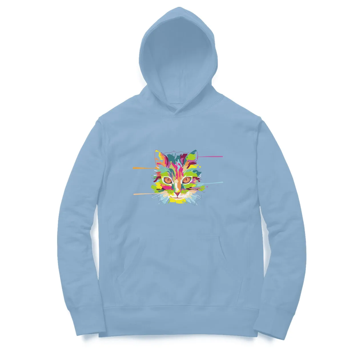 Hoodie (Men) - Laser Sharp Cat (12 Colours)