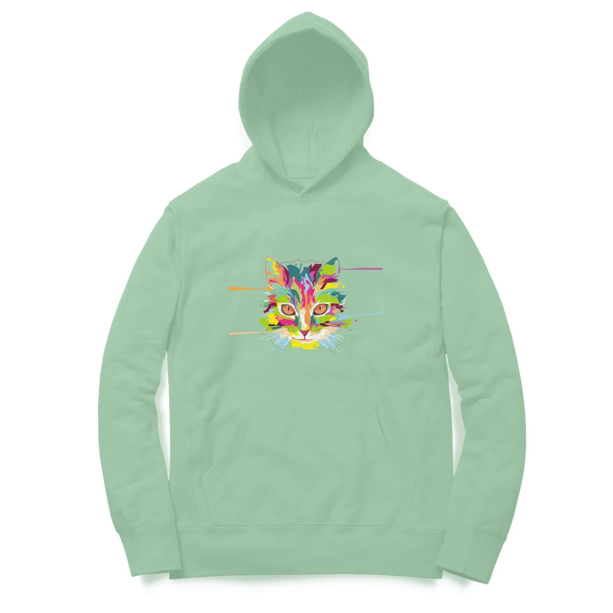 Hoodie (Men) - Laser Sharp Cat (12 Colours)