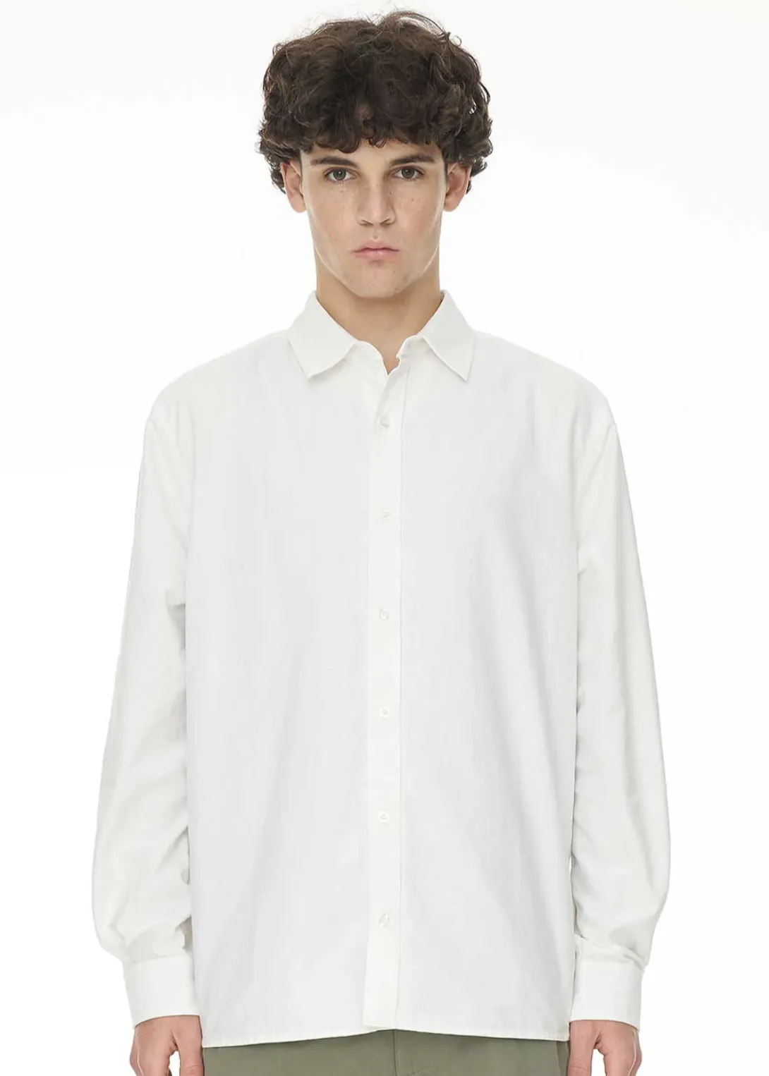 HUFFER Dobby Shirt - Ecru