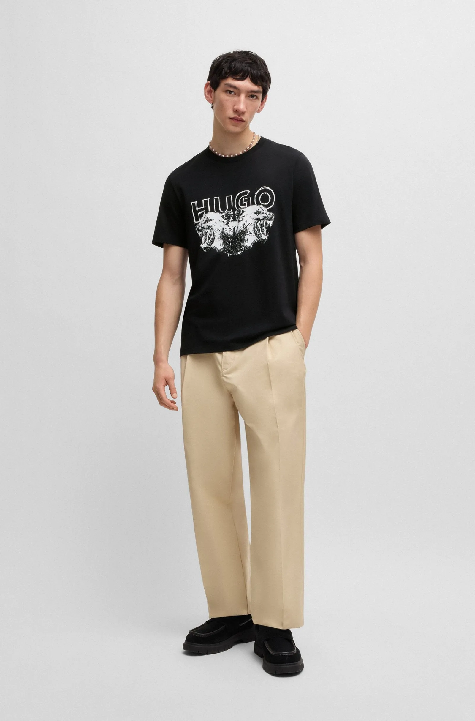 HUGO T-Shirts Regular Fit in Cotton - DURRO 10258299 01-50538257