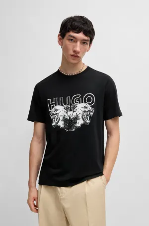 HUGO T-Shirts Regular Fit in Cotton - DURRO 10258299 01-50538257