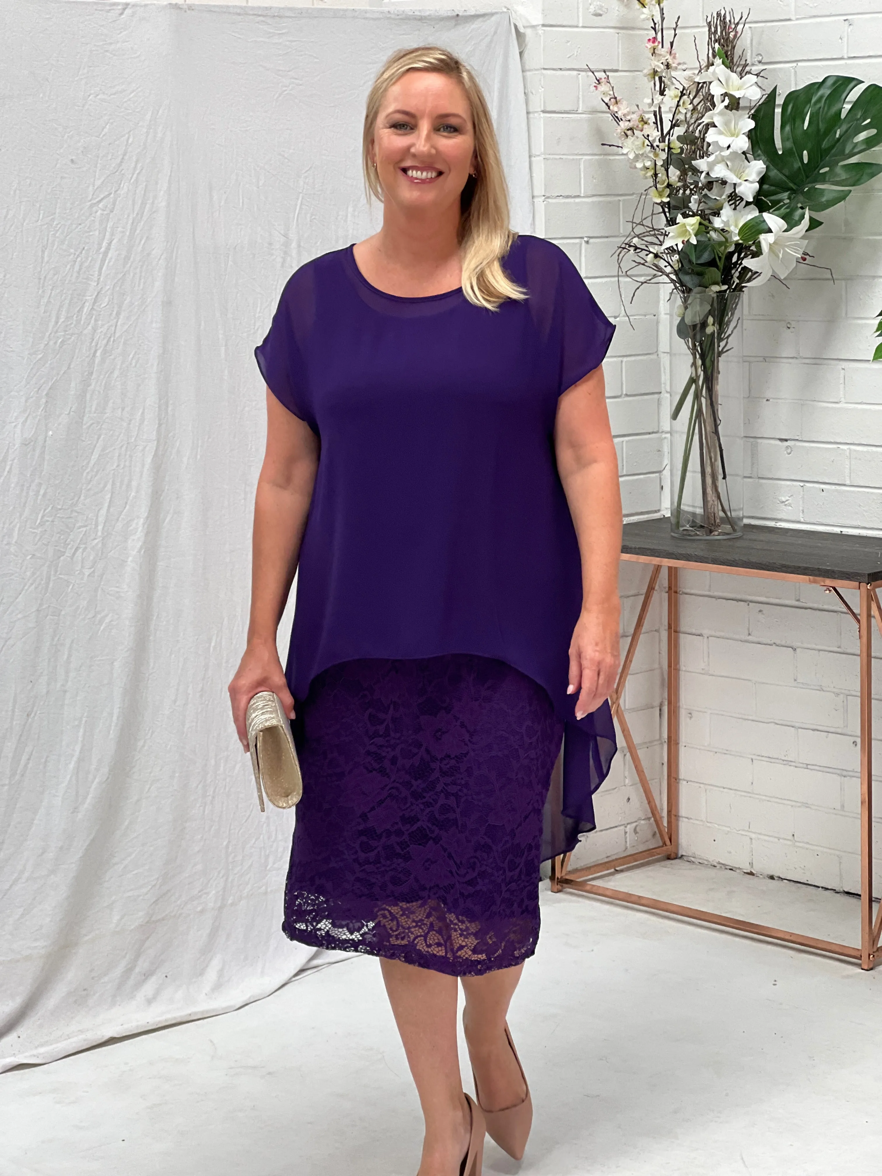 Hulston Purple Evening 2 Piece Set