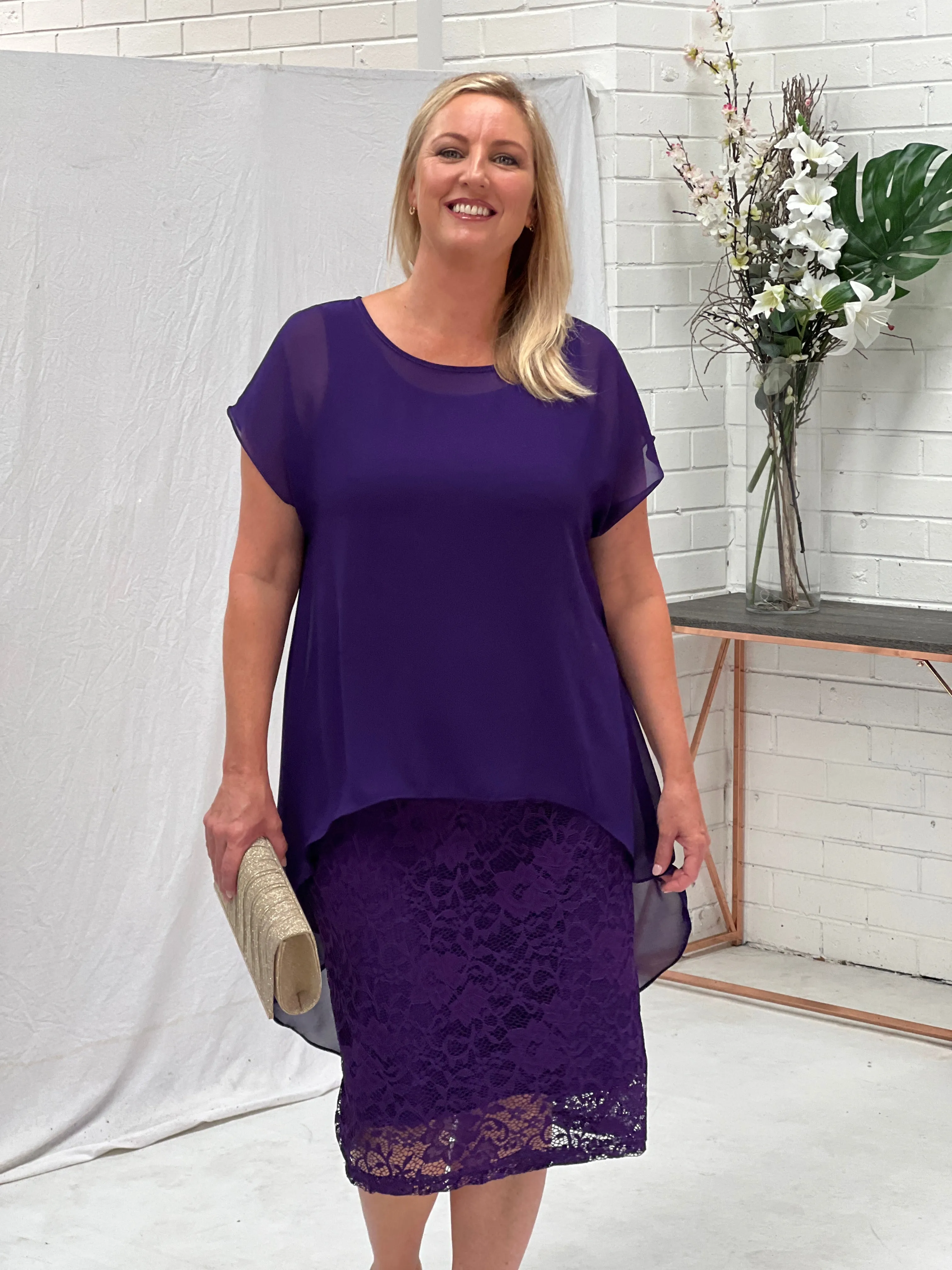 Hulston Purple Evening 2 Piece Set