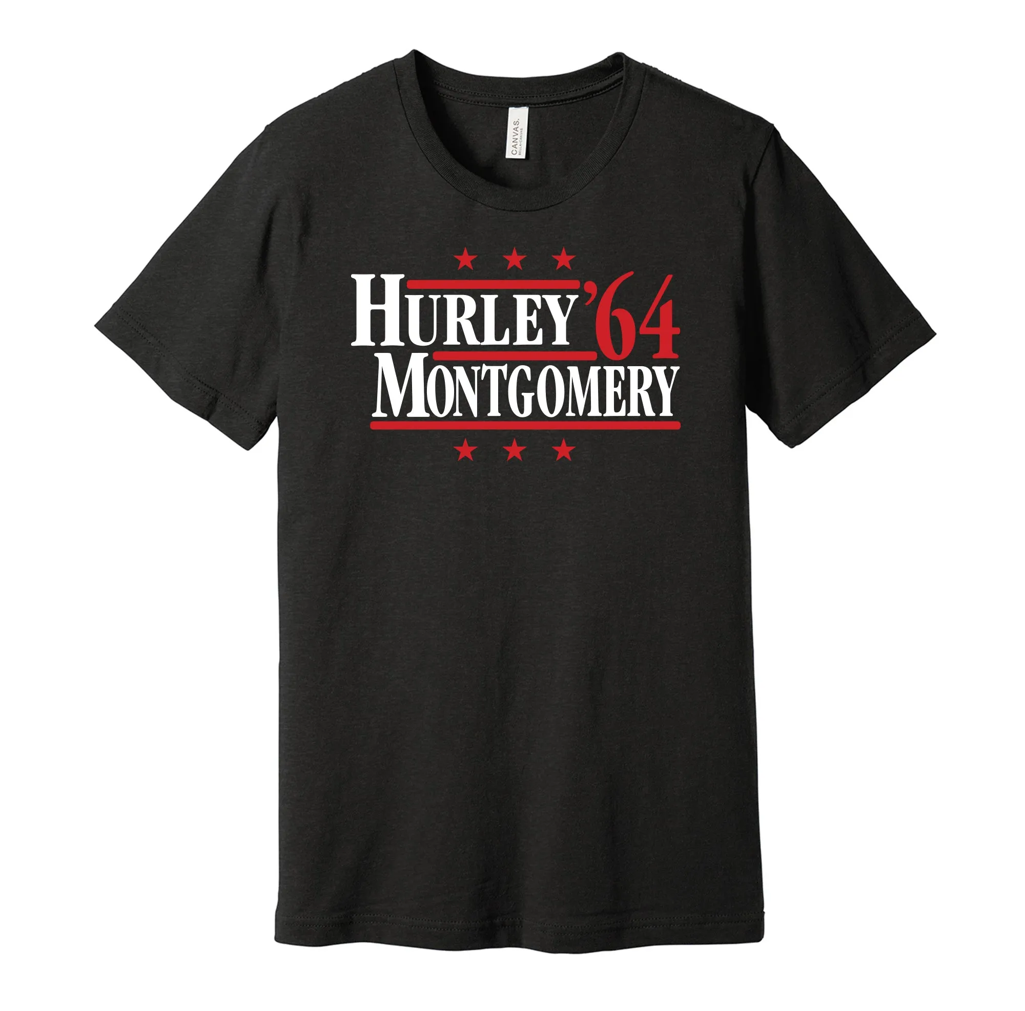 Hurley & Montgomery '84 - Sunderland Football Legends Political Campaign Parody T-Shirt - Hyper Than Hype Shirts