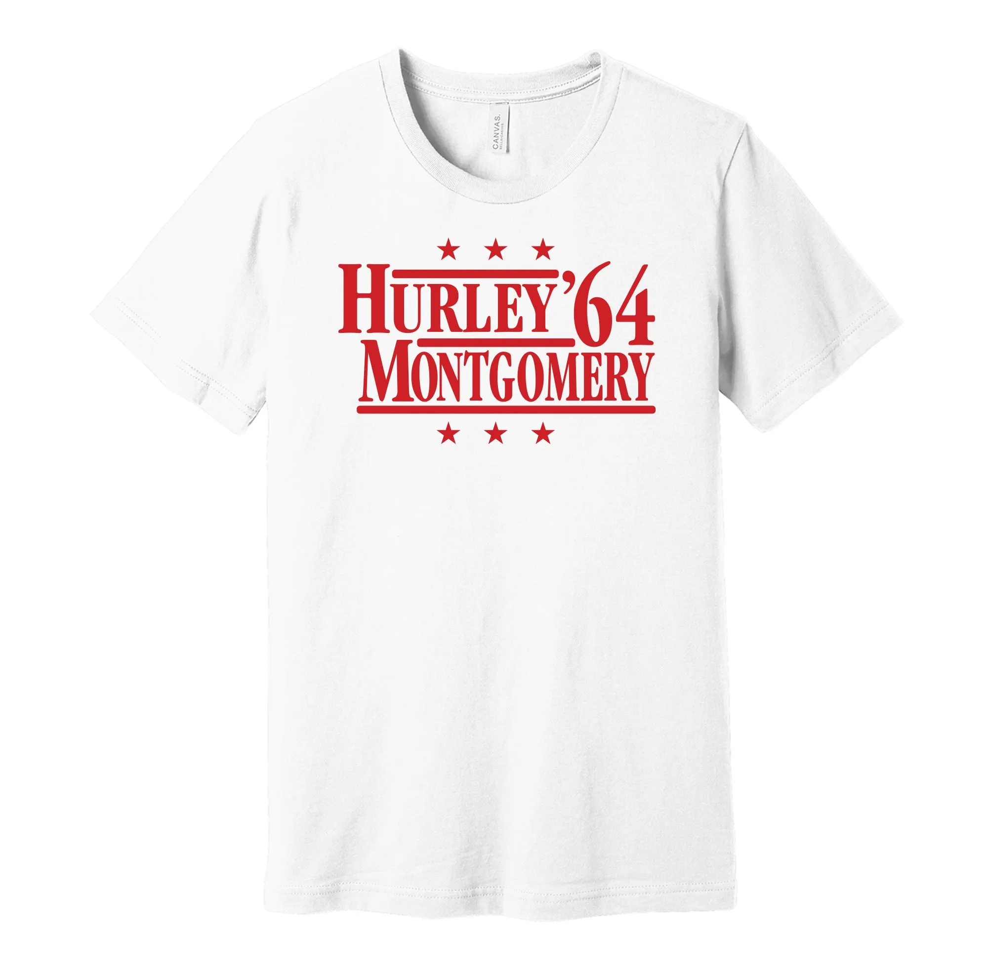 Hurley & Montgomery '84 - Sunderland Football Legends Political Campaign Parody T-Shirt - Hyper Than Hype Shirts
