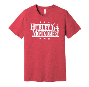 Hurley & Montgomery '84 - Sunderland Football Legends Political Campaign Parody T-Shirt - Hyper Than Hype Shirts
