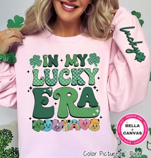 In My Lucky Era with Sleeve Print St Patricks Day Tee or Sweatshirt