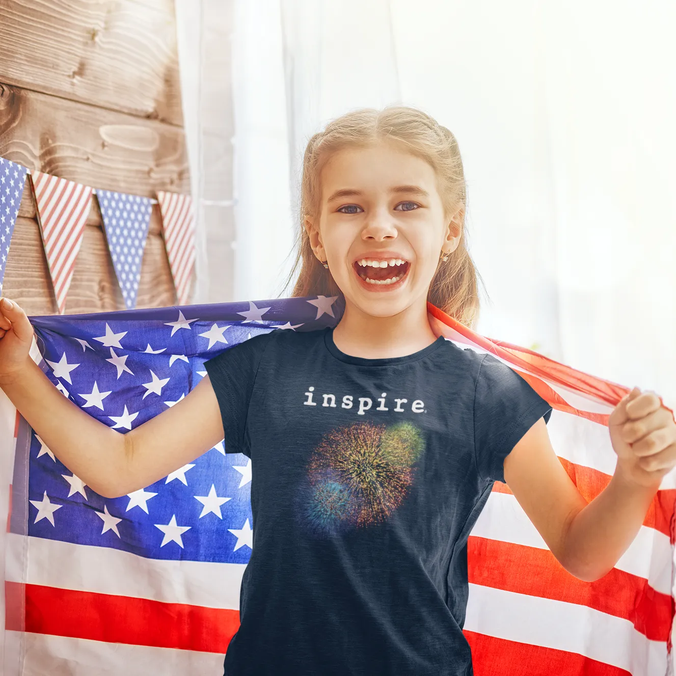 inspire Fireworks Youth Short Sleeve T-Shirt