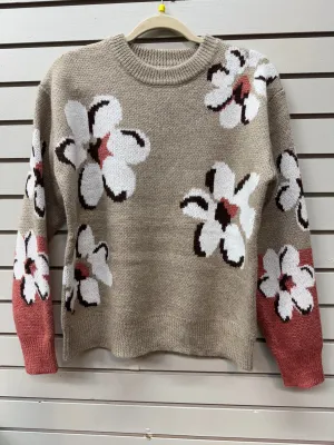 Jaquard Flower Sweater