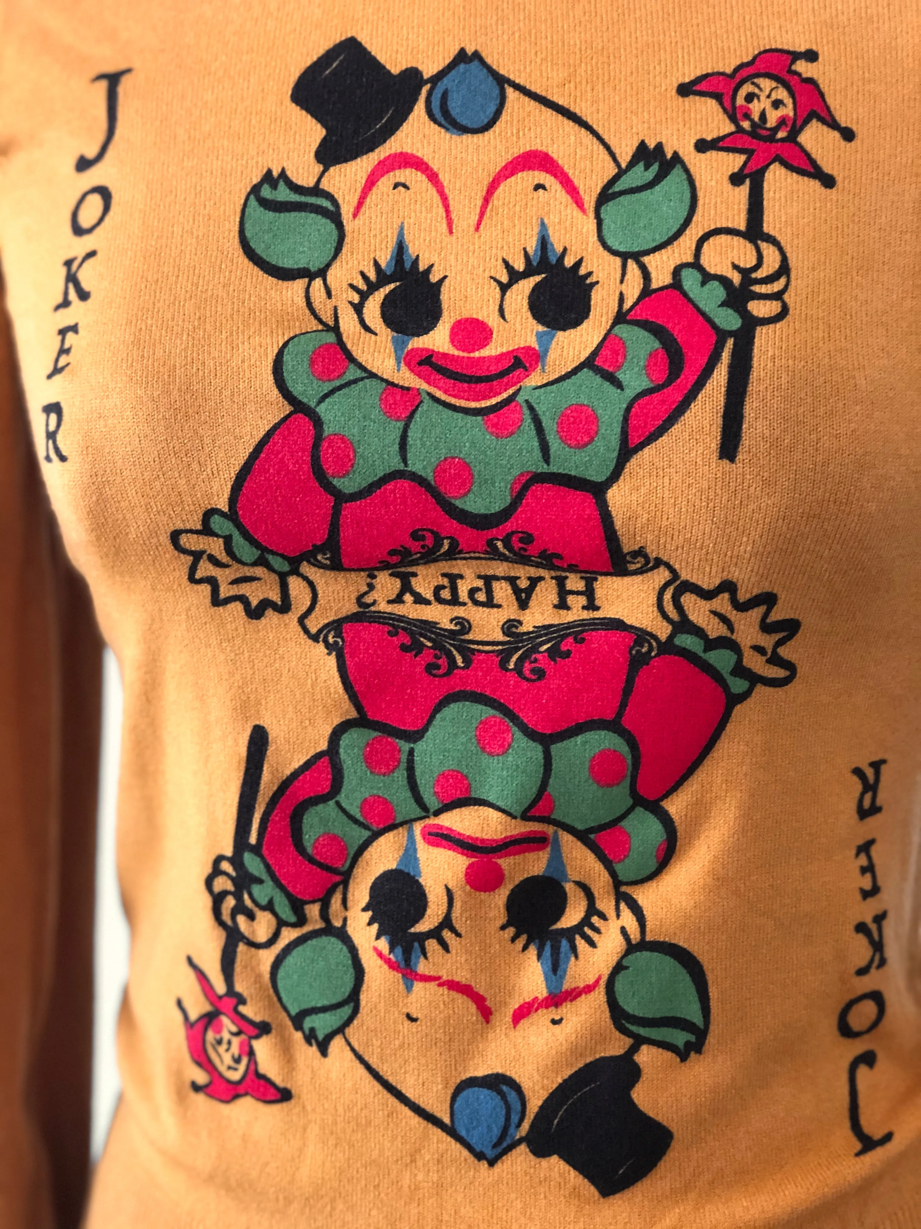 JOKER LONG SLEEVE SWEATER *MUSTARD