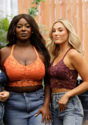 Juliette Spiced Pumpkin Lace Bralette by JadyK