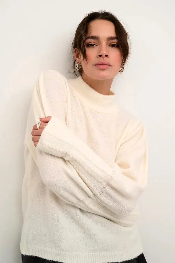 KAamelia Knit Pullover -Chalk
