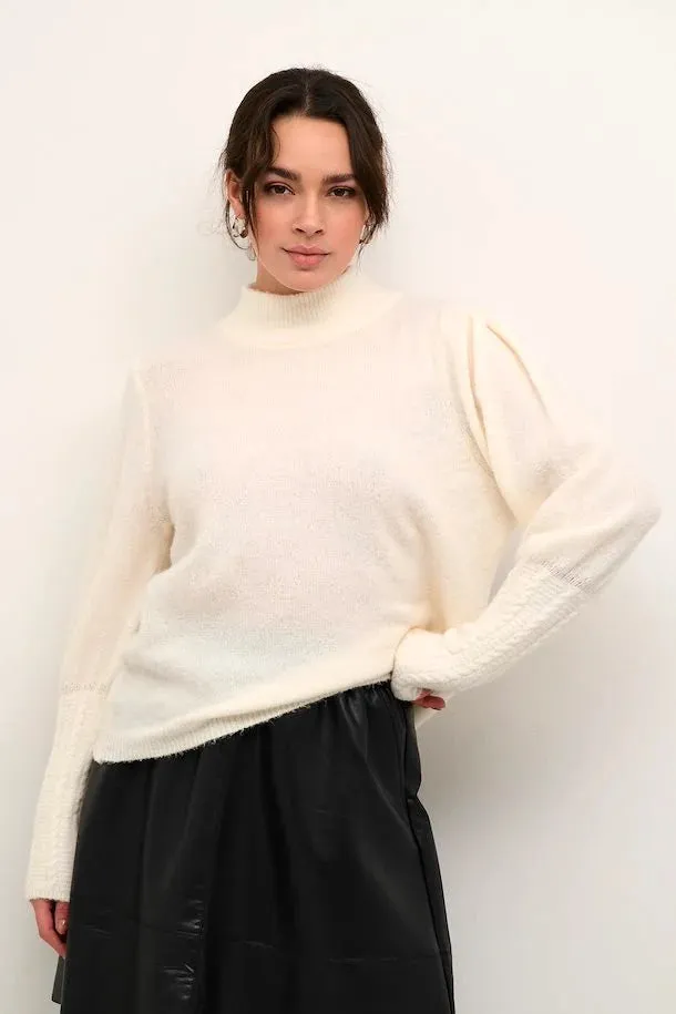 KAamelia Knit Pullover -Chalk