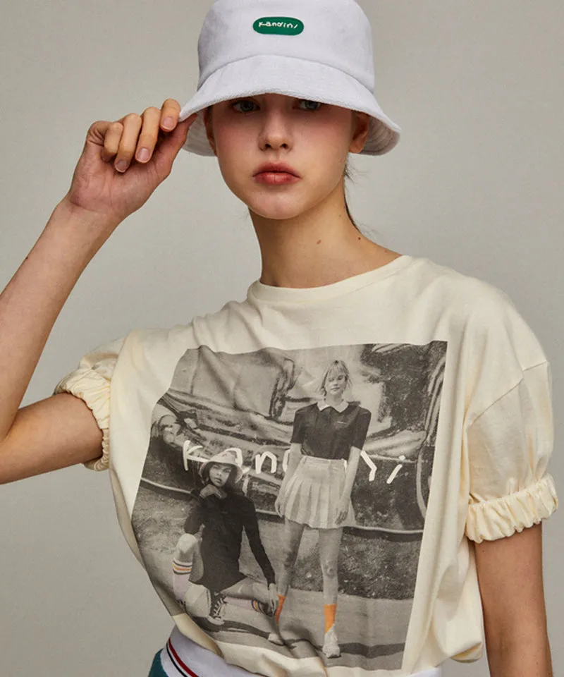KANDINI Print T-Shirt - Cream