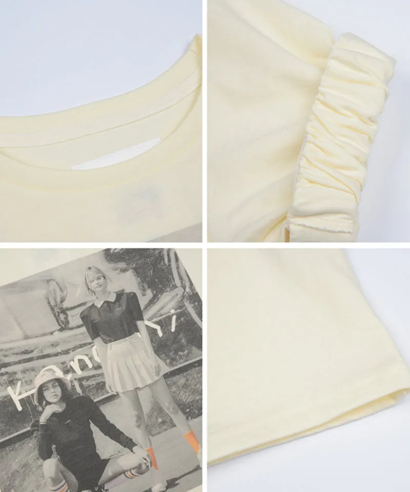 KANDINI Print T-Shirt - Cream
