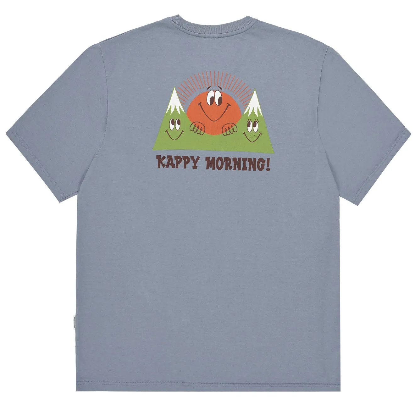 Kappy Kappy Morning Half T-Shirt Toru Fukuda Edition Dusty Blue