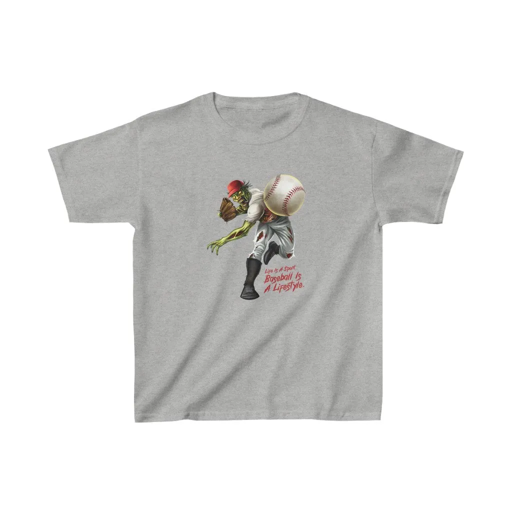 Kids Baseball Pitcher Short Sleeve Tee