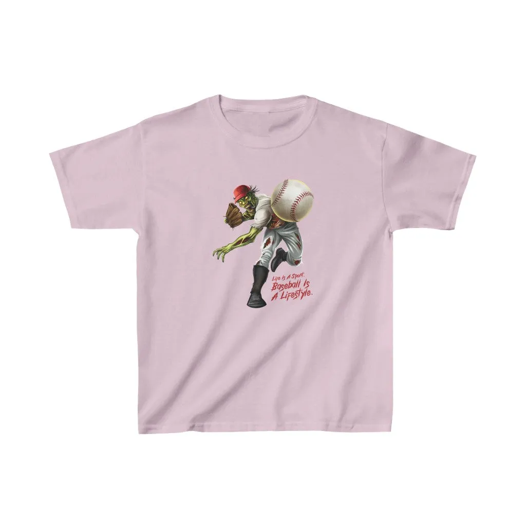 Kids Baseball Pitcher Short Sleeve Tee