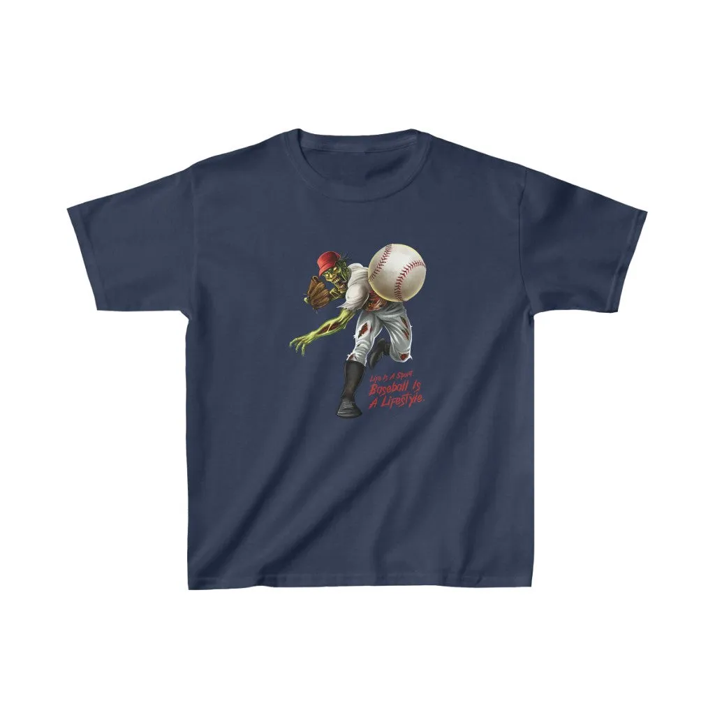 Kids Baseball Pitcher Short Sleeve Tee