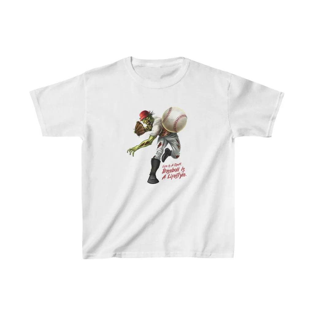 Kids Baseball Pitcher Short Sleeve Tee