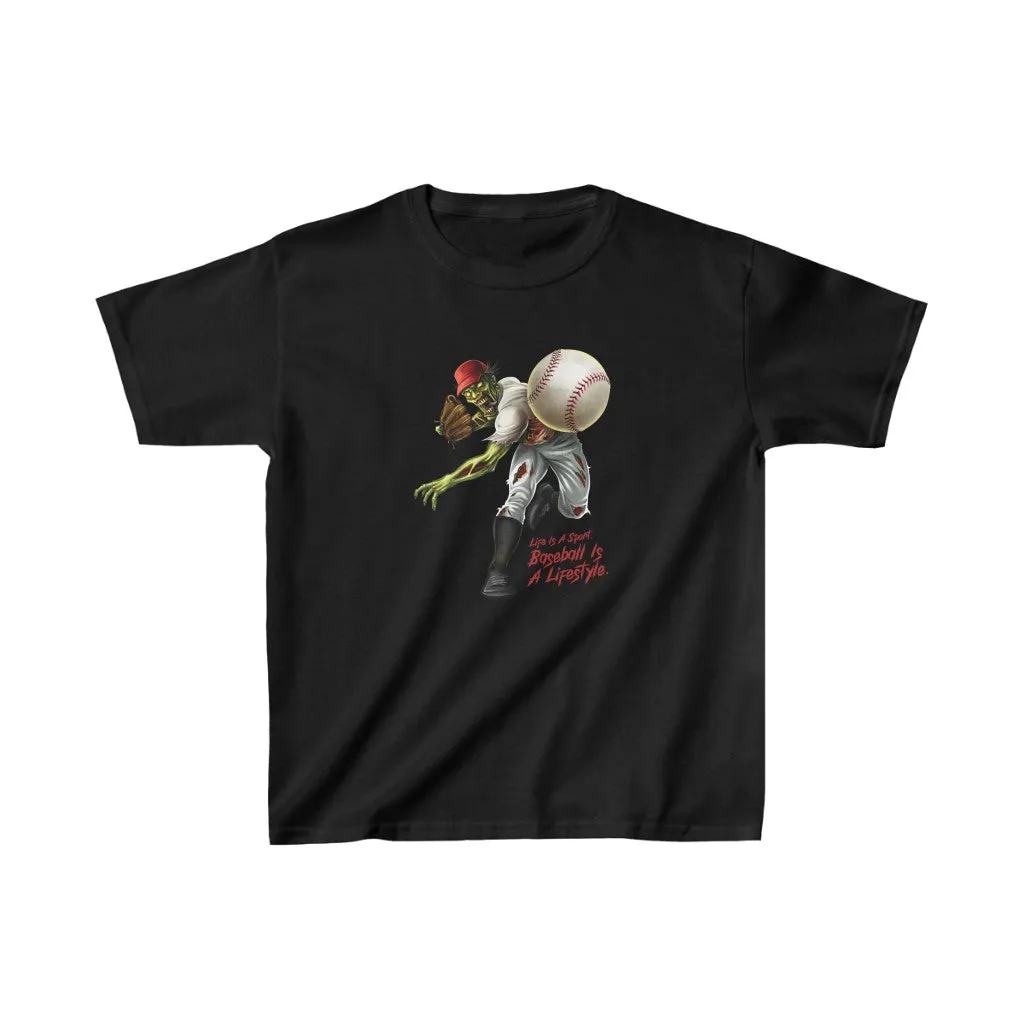 Kids Baseball Pitcher Short Sleeve Tee