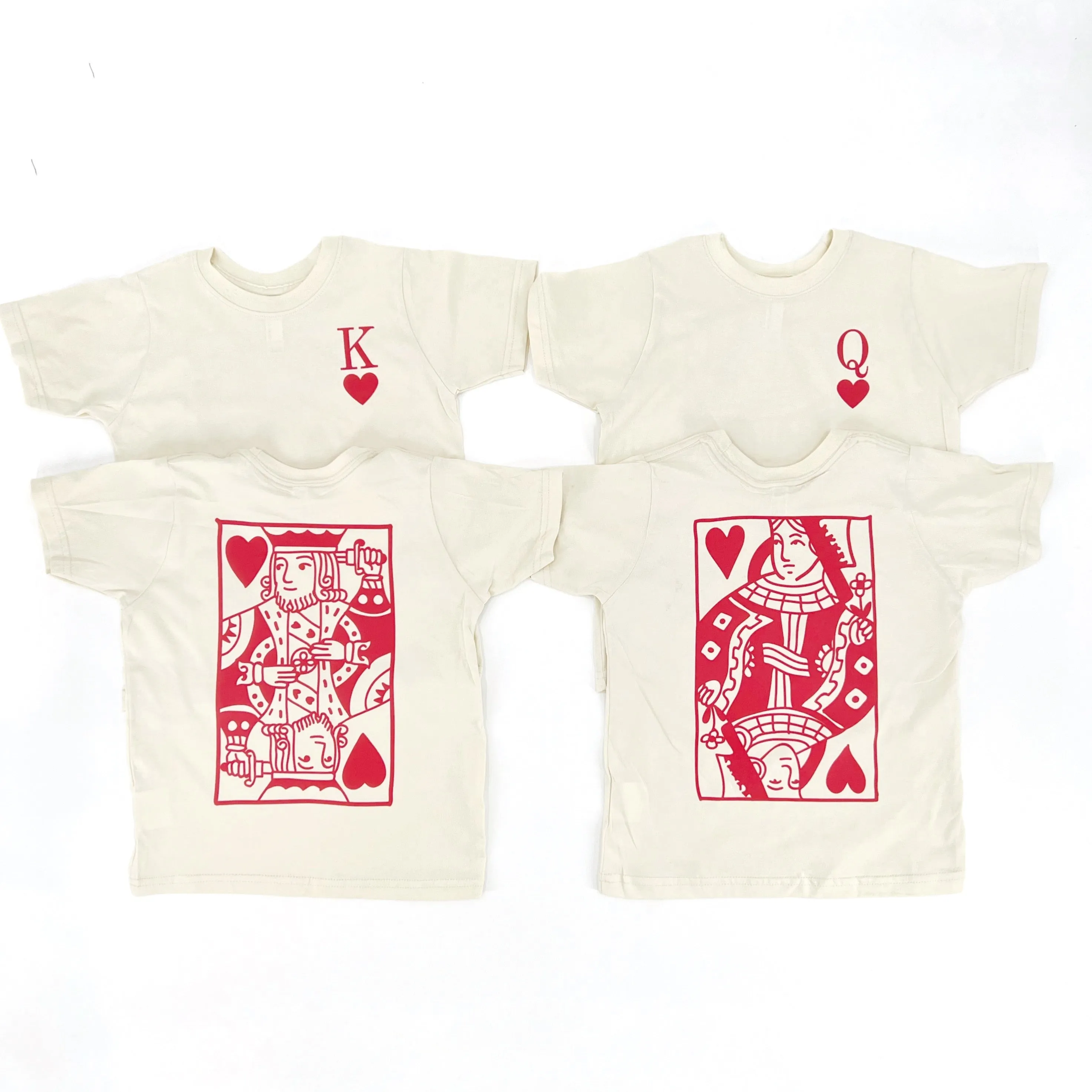 King of hearts boys valentine tee