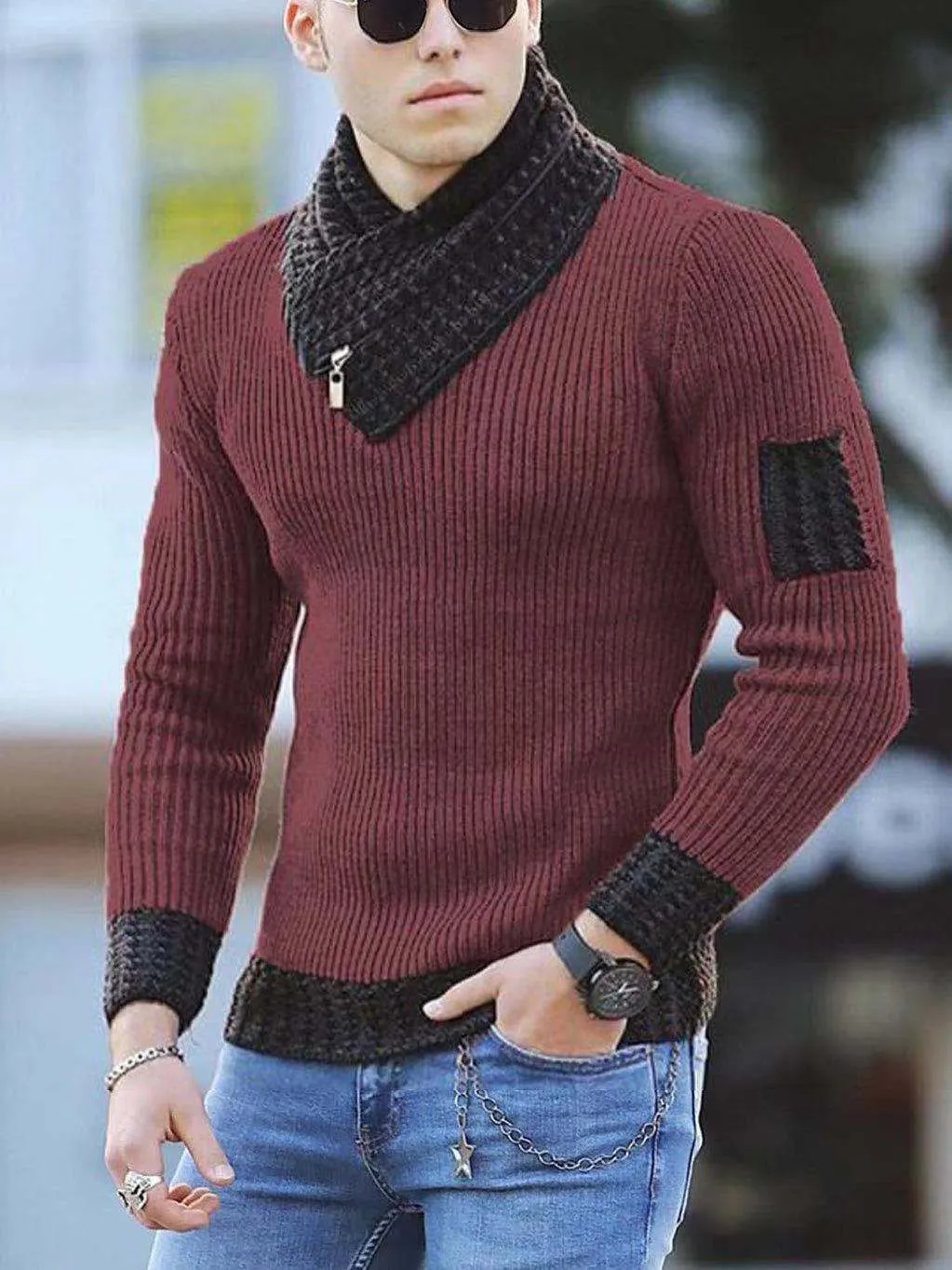 Korean Fashion Autumn Men Casual Vintage