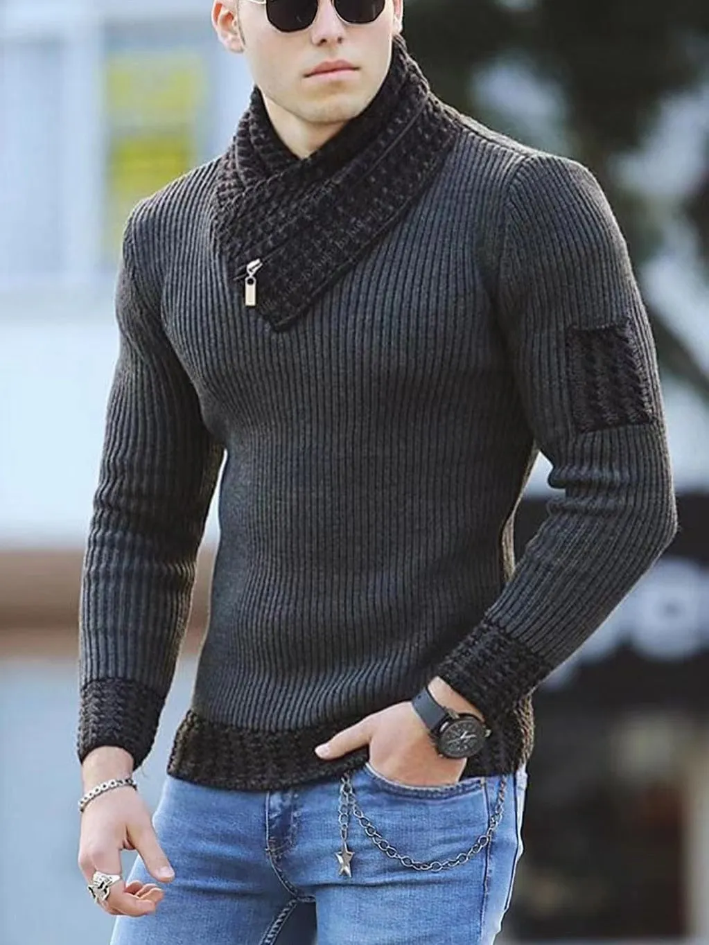 Korean Fashion Autumn Men Casual Vintage