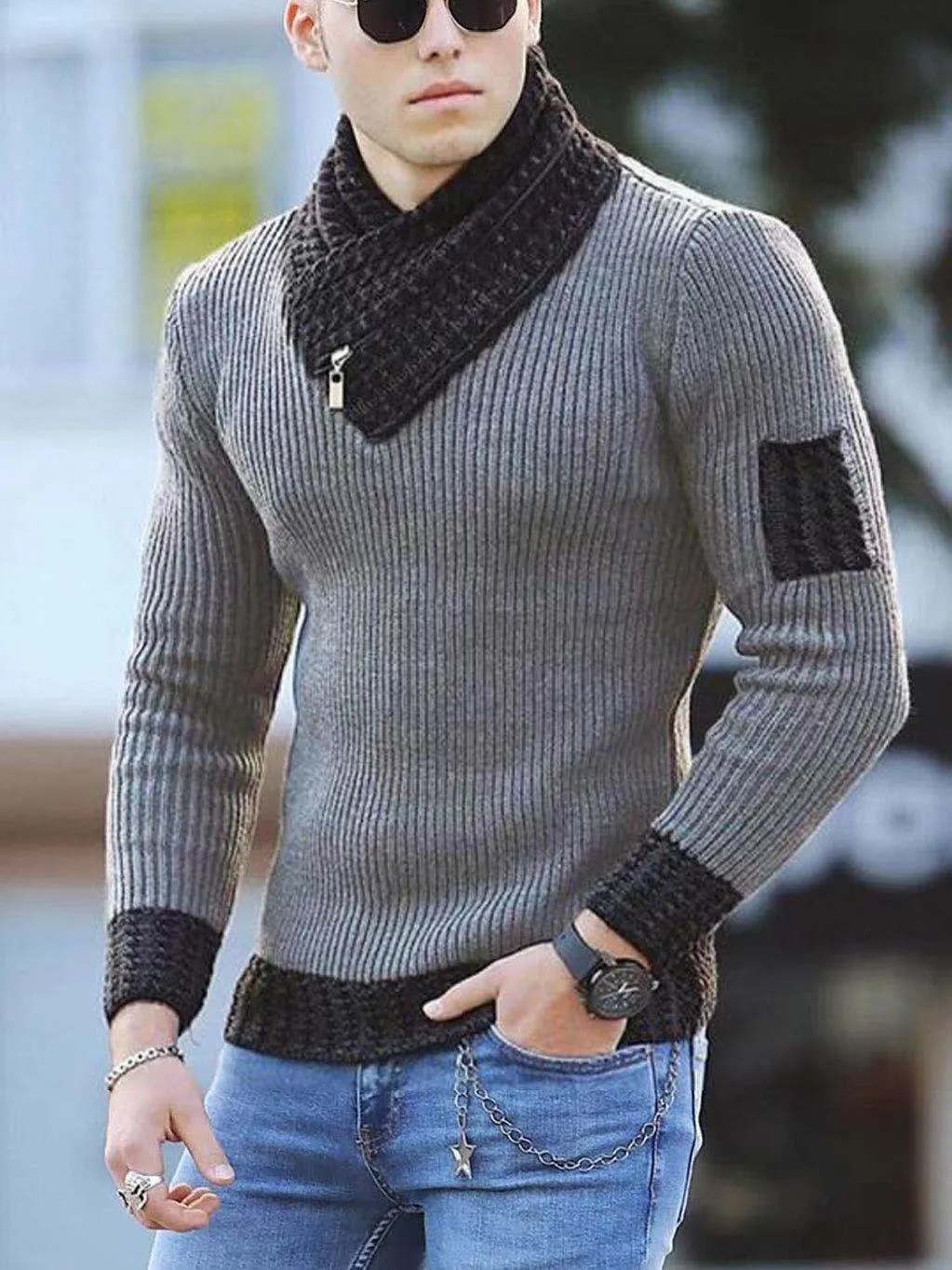 Korean Fashion Autumn Men Casual Vintage