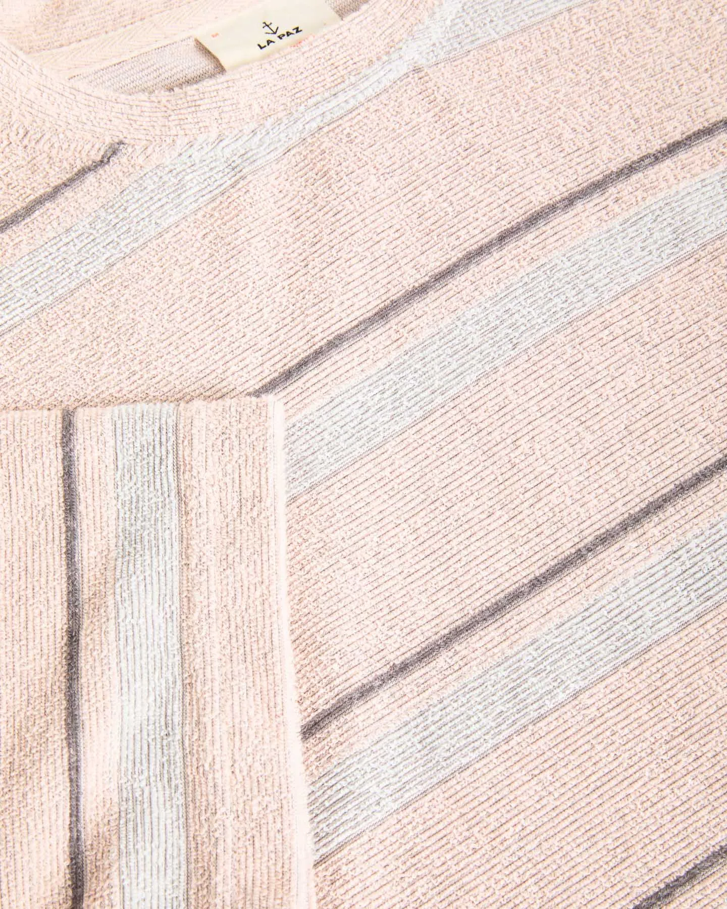 La Paz - Botelho Comfort Tee - Clay Stripes Terry