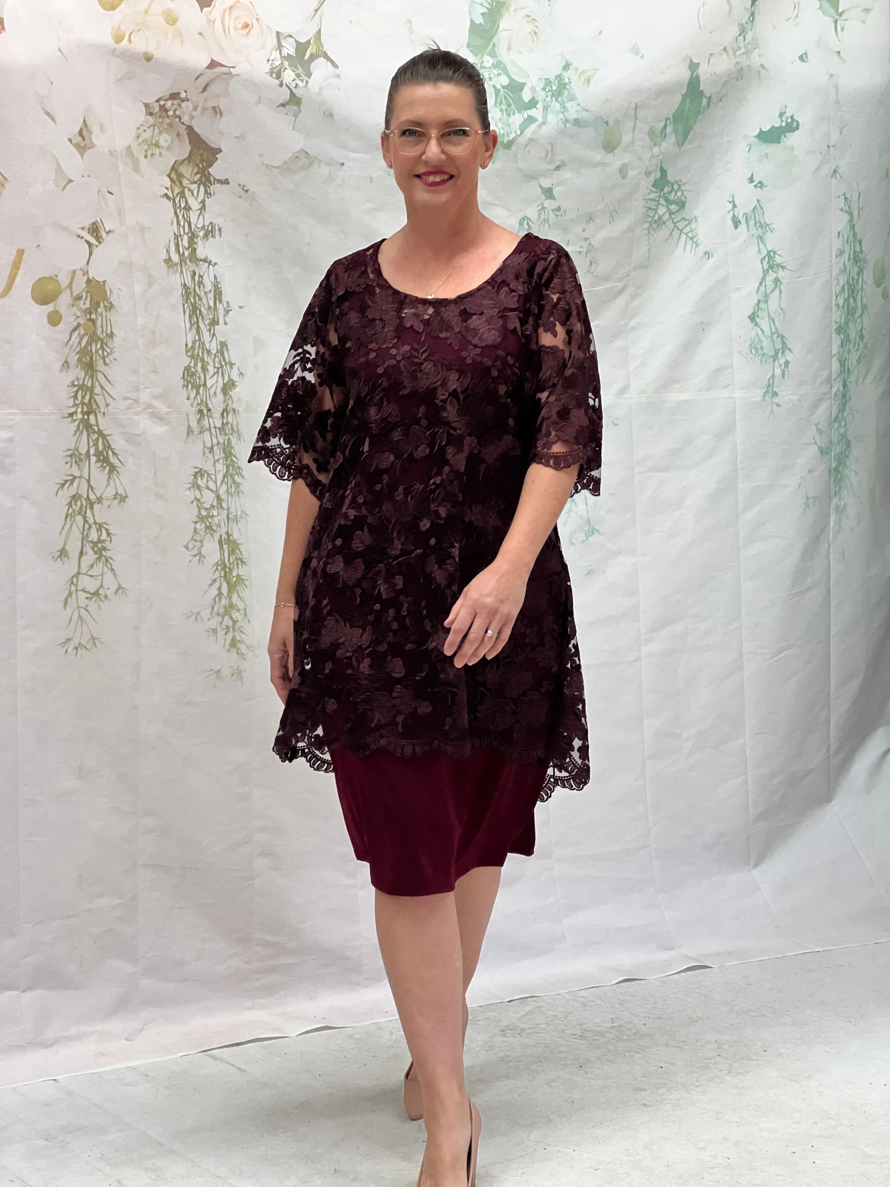 Lacey Burgundy 2 Piece Set