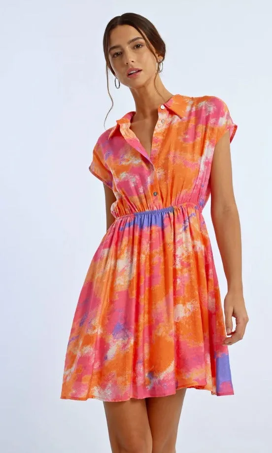 Ladies Colorful Shirt Dress