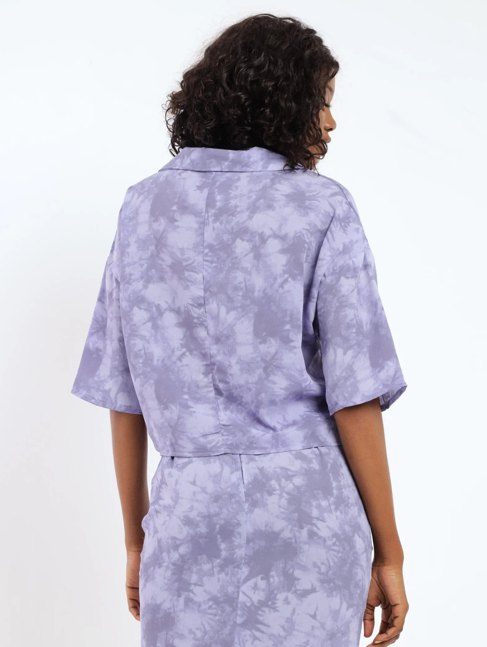 Ladies Tie Dye Boxy Shirt