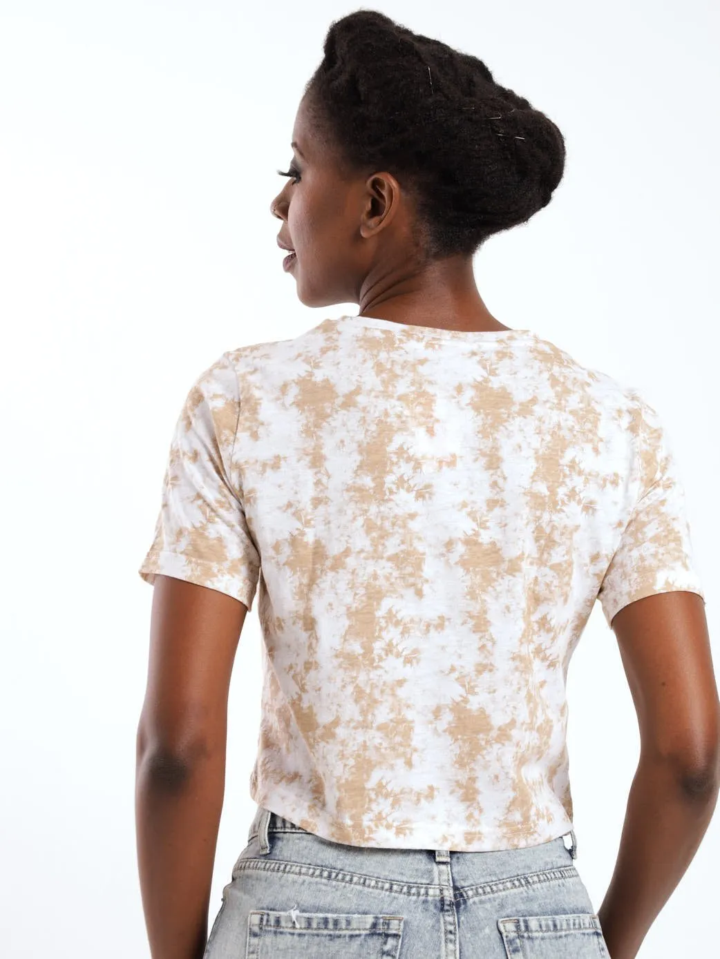 Ladies Tie Dye Boxy Top