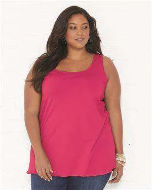 LAT Women's Curvy Collection Tank Top - 3821