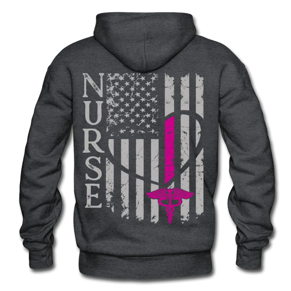 Laura RN Nurse Flag Gildan Heavy Blend Adult Hoodie