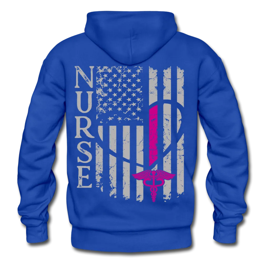 Laura RN Nurse Flag Gildan Heavy Blend Adult Hoodie