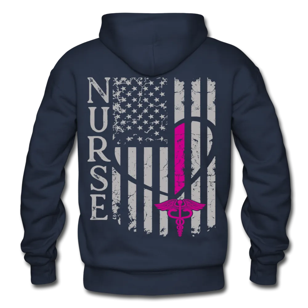 Laura RN Nurse Flag Gildan Heavy Blend Adult Hoodie