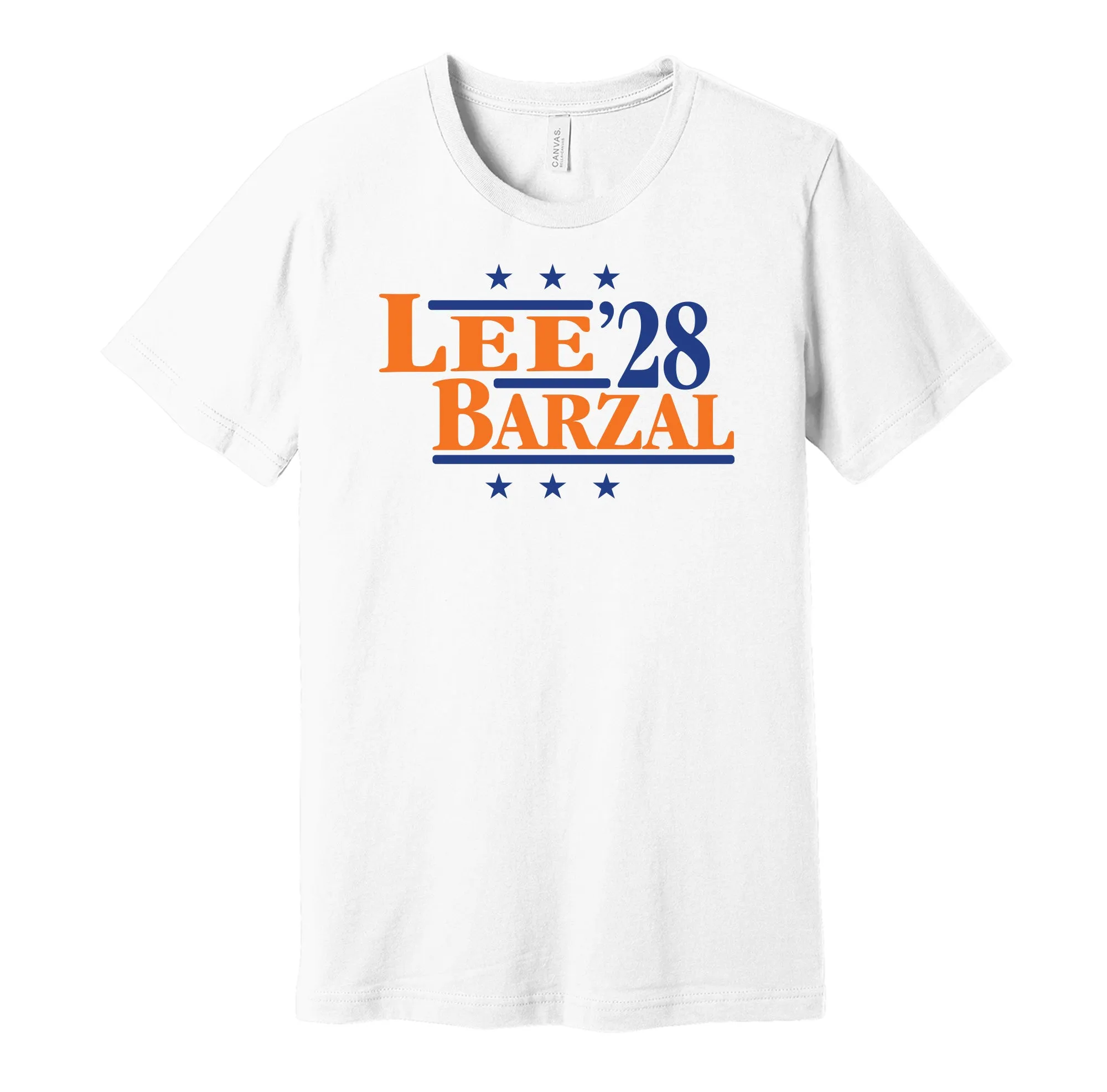 Lee & Barzal '28 - New York Hockey Political Campaign Parody T-Shirt - Hyper Than Hype Shirts