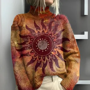 Liv | Tribal jumper with sun print