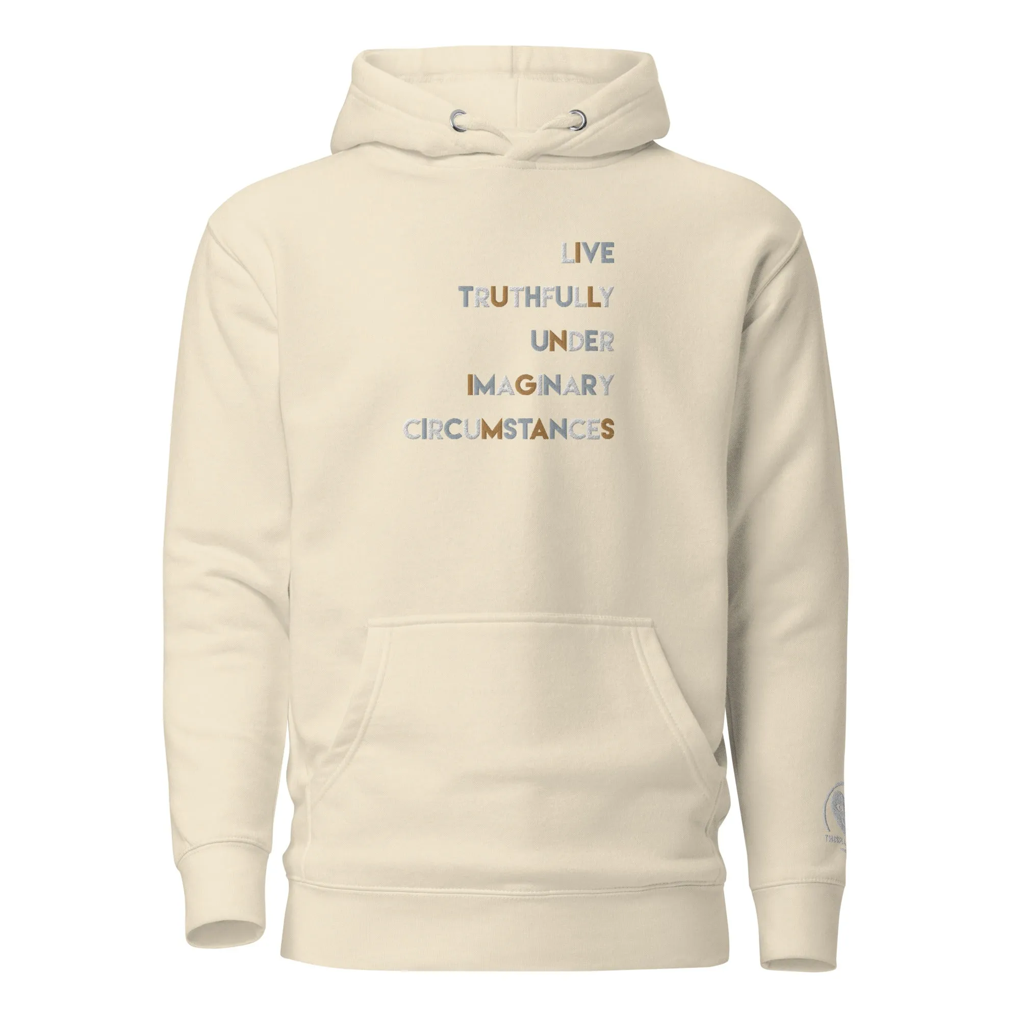 Live Truthfully Colorful - Embroidered Premium Unisex Hoodie