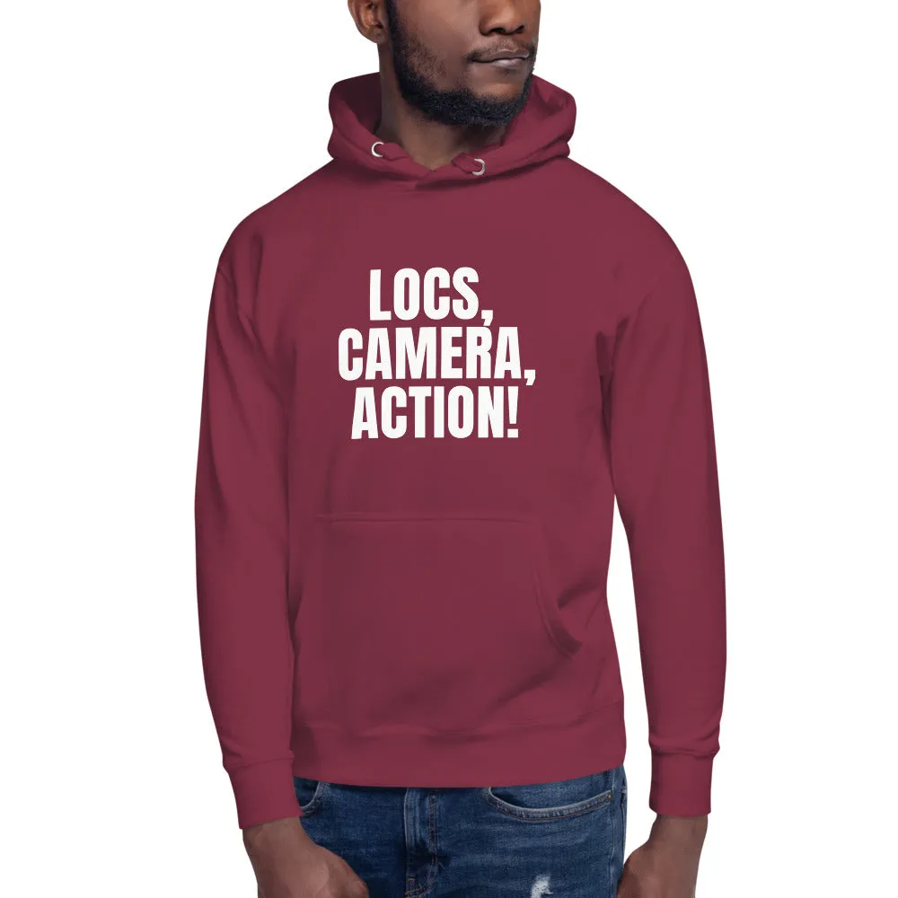 Locs, Camera, Action! Unisex Hoodie