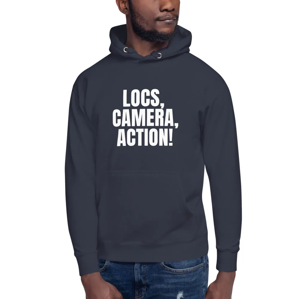 Locs, Camera, Action! Unisex Hoodie
