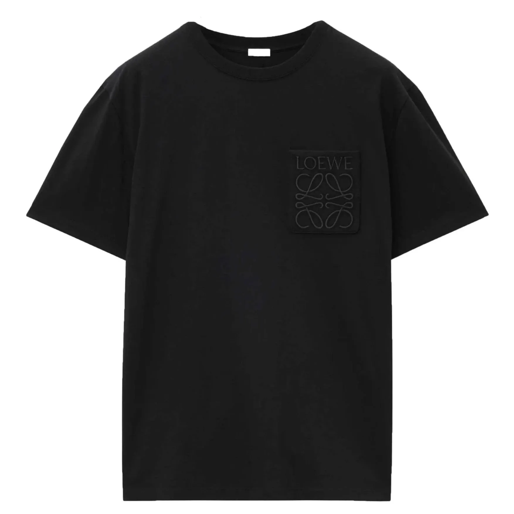 Loewe Relaxed Fit Tonal Pocket Logo T-Shirt in Black