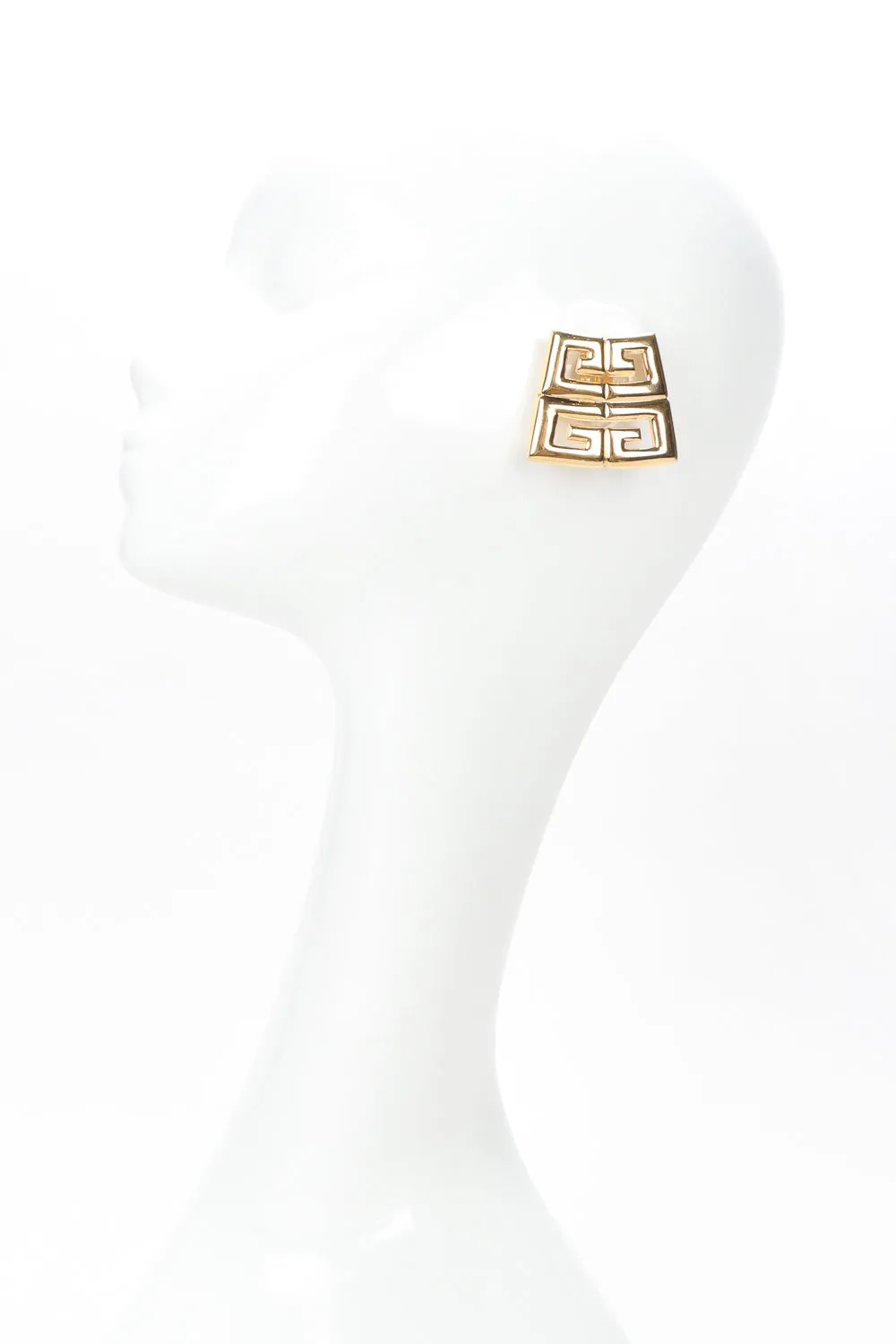 Logo Button Earrings