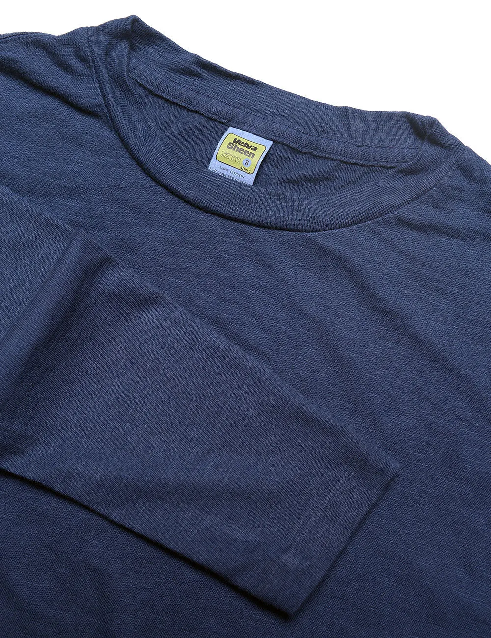 Long Sleeve Crewneck T-Shirt in Navy