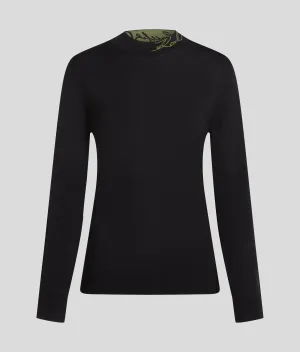 LONG SLV SIGNATURE FITTED KNIT