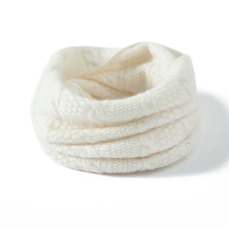 Loop Cable Knit Cashmere Neck Gaiter Cashmere Neck Scarf