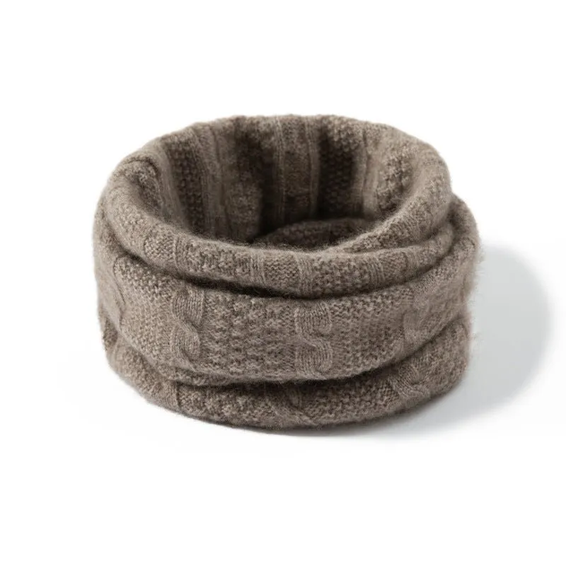 Loop Cable Knit Cashmere Neck Gaiter Cashmere Neck Scarf